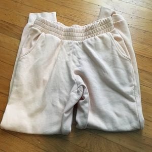 LIGHT PINK F21 SWEATPANTS